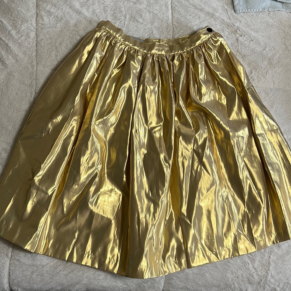 Vintage Esprit gold skirt from 80s, size 7/8